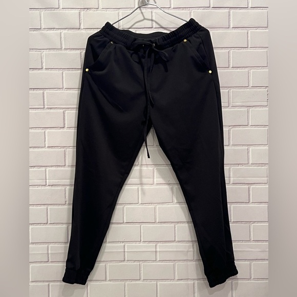 ELIZABETH & NICOLE women black pants/size L - Picture 7 of 10